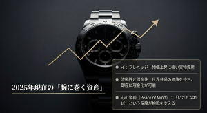 2025年現在の高級時計の資産価値 インフレヘッジと実物資産