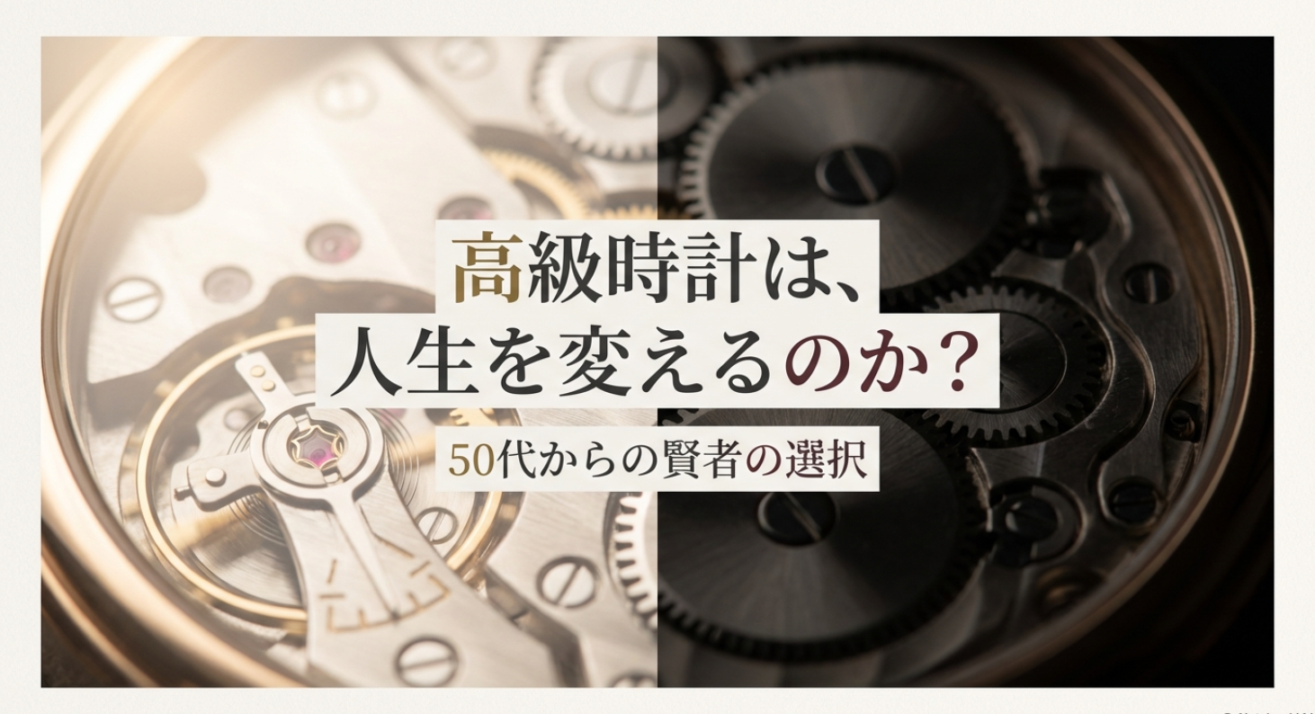 高級時計は人生を変えるのか 50代からの賢者の選択